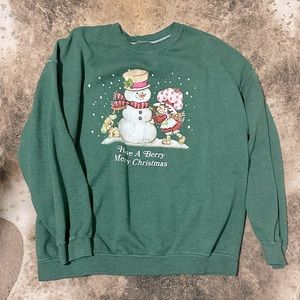 Strawberry Shortcake Berry Merry Crew Neck Sweatshirt
